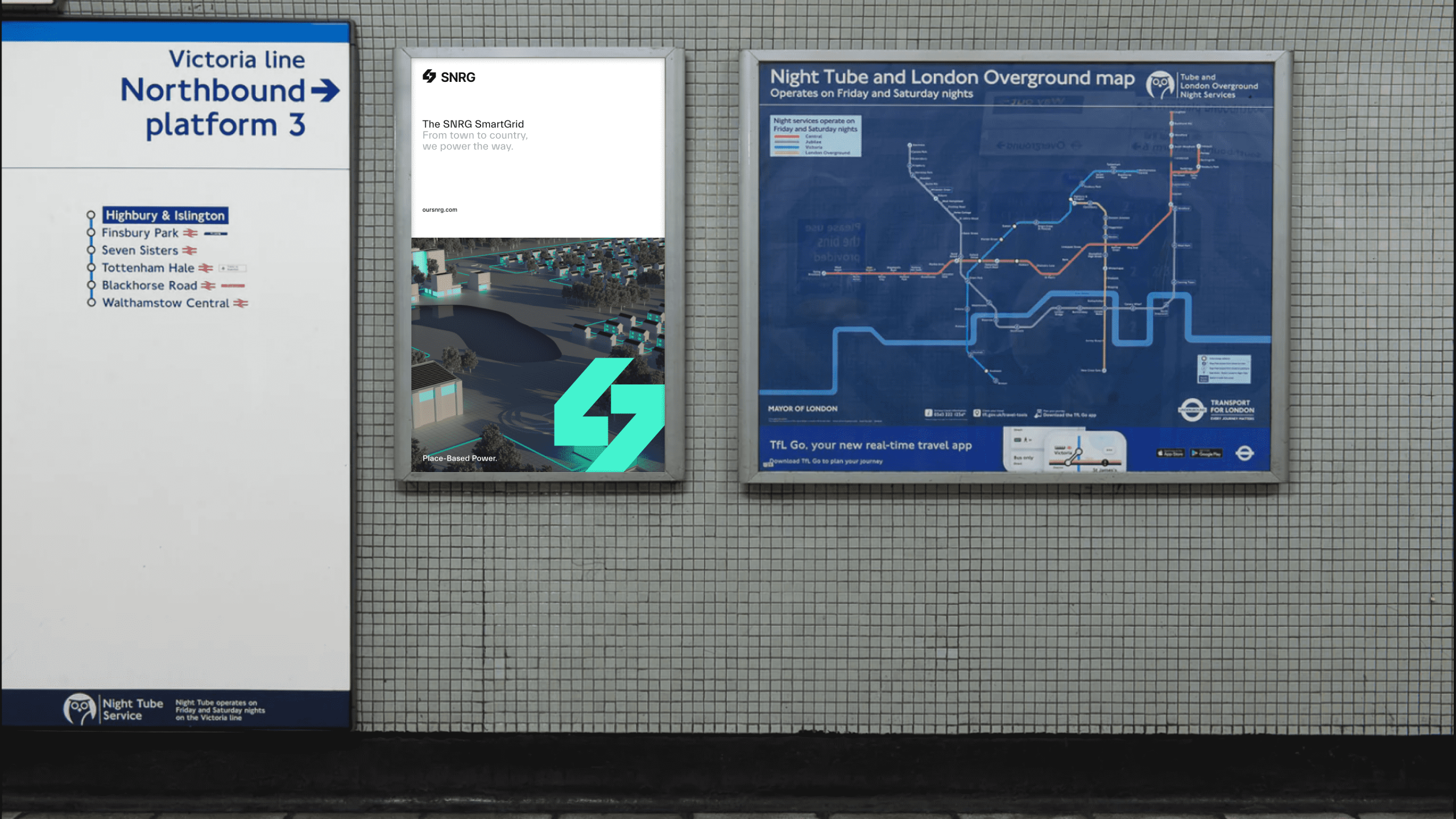 snrg london tube print ad