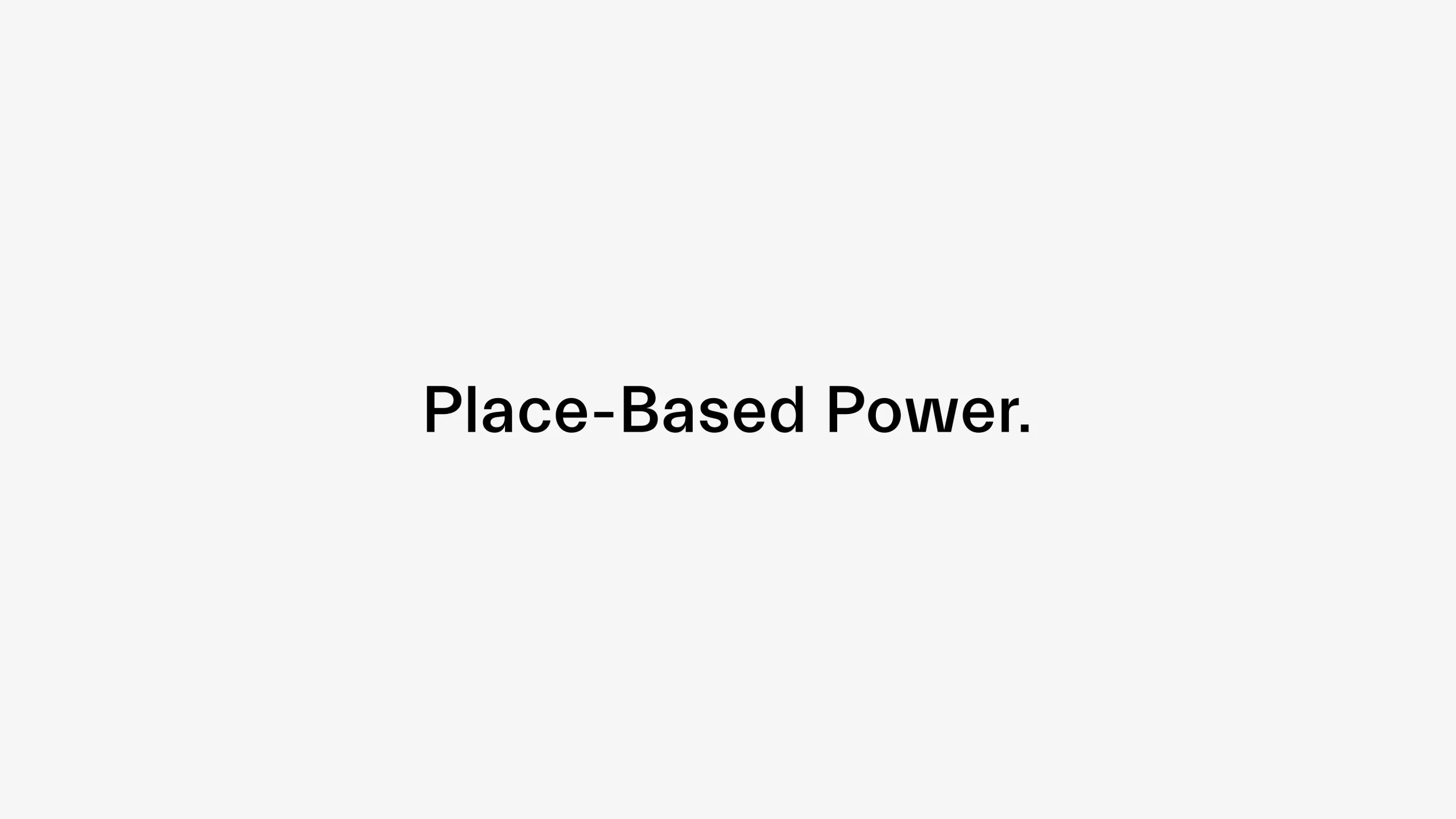 snrg place based power slogan no logo
