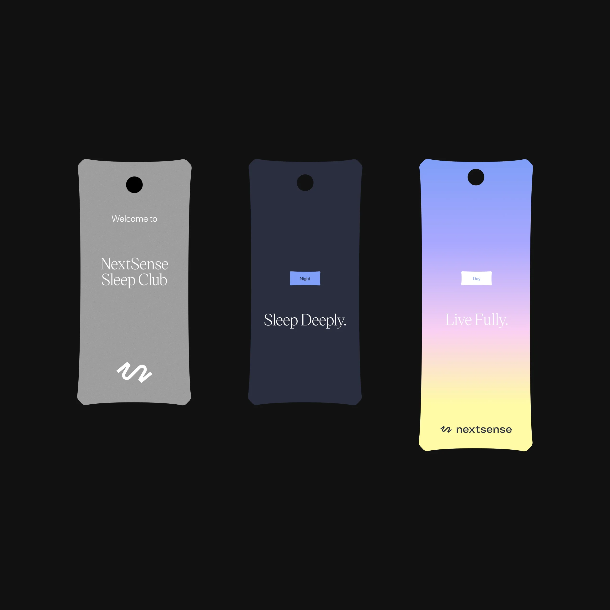 nextsense merchandise tags for t-shirts